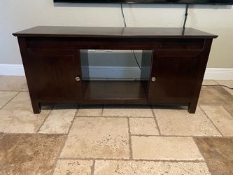 Solid wood tv stand