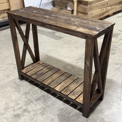 Hand Made Entryway Rustic Table 