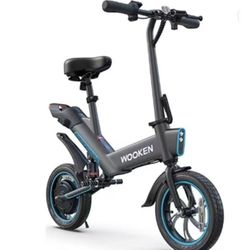 Electric Bike,Electric Scooter 12" Ebike 350W Folding Electric Bike,Electric Bicycle 15.5MPH,Mini Bikes for Adults/Teens,Waterproof Electric Mini Bike