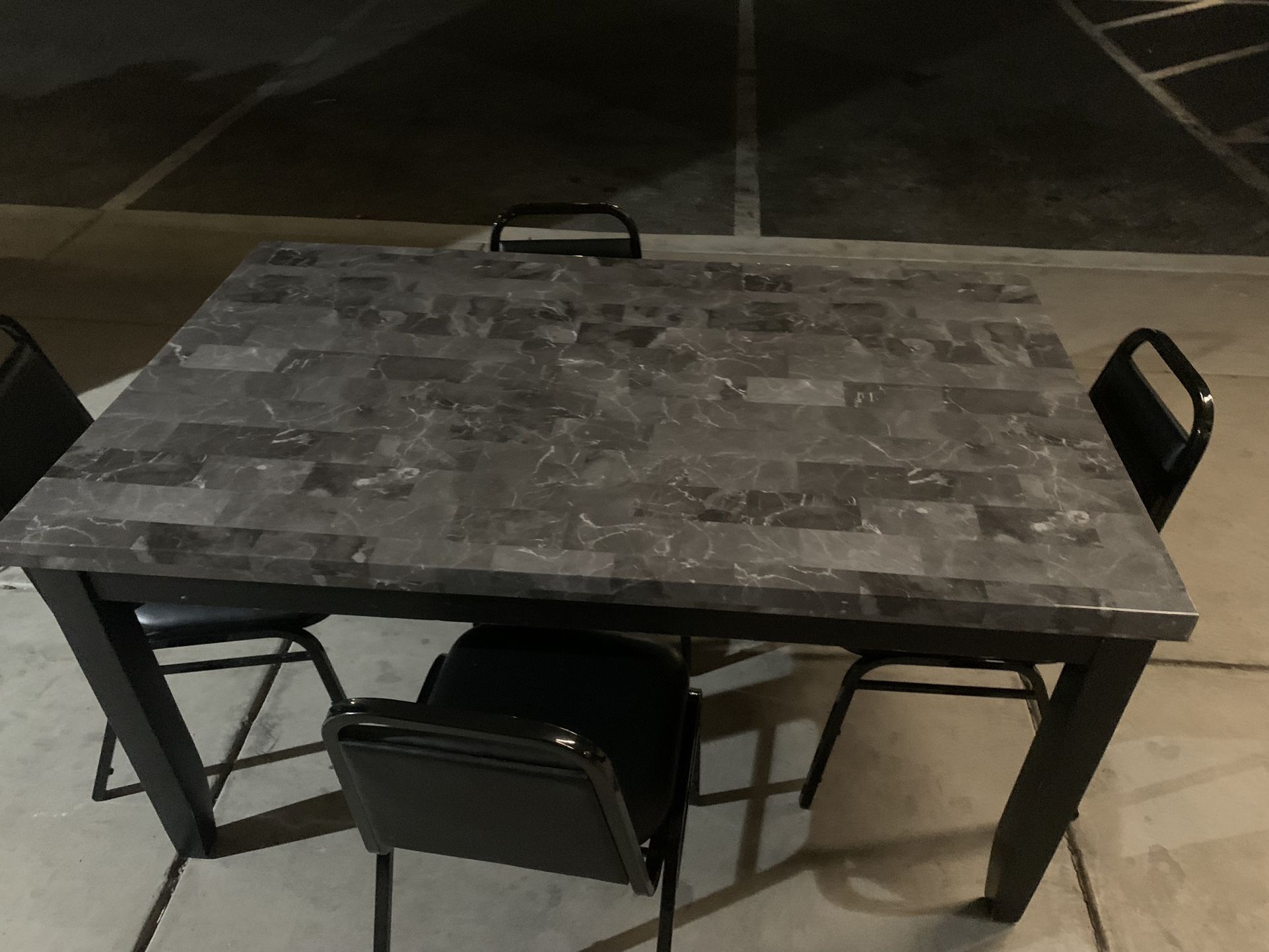 Dining Table And 4 Matching Chairs
