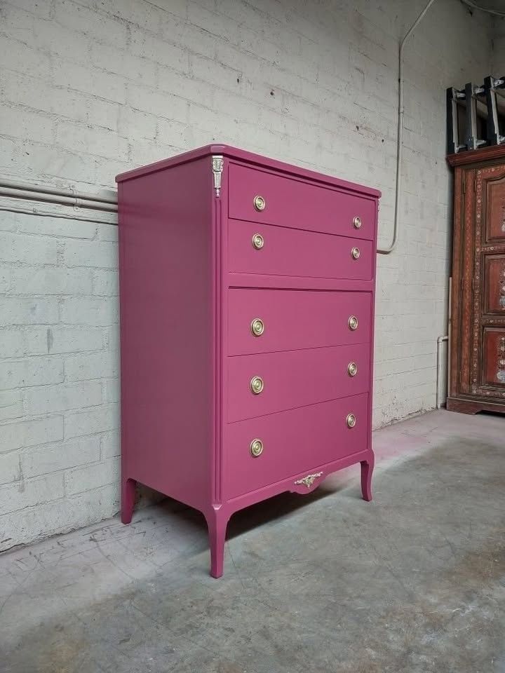 pink vintage dresser SOLD: Light Pink Antique Dresser Market House Restorations
