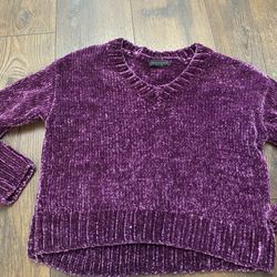 Womans Eggplant Purple Sweater Size Large By Sanctuary #13