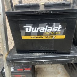 Duralast, and Ever start Car Batteries 