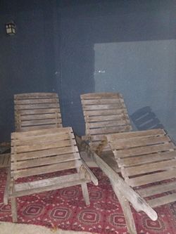 Wooden Outdoor Deck Chairs Set of 2