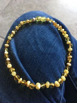 Genuine Amber teething necklace NEW popcorn