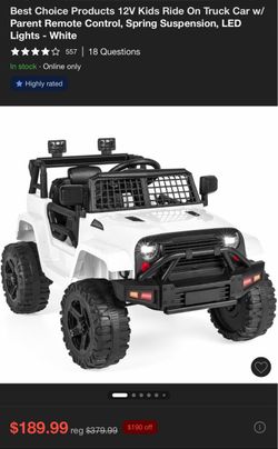 12v Kids ride on truck car