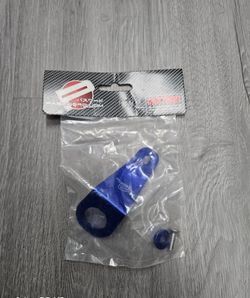 BRAND NEW PASSWORD JDM EG EH EJ CIVIC BLUE CNC BILLET ALUMINUM RADIATOR STAY MOUNT BRACKET+WASHER KIT