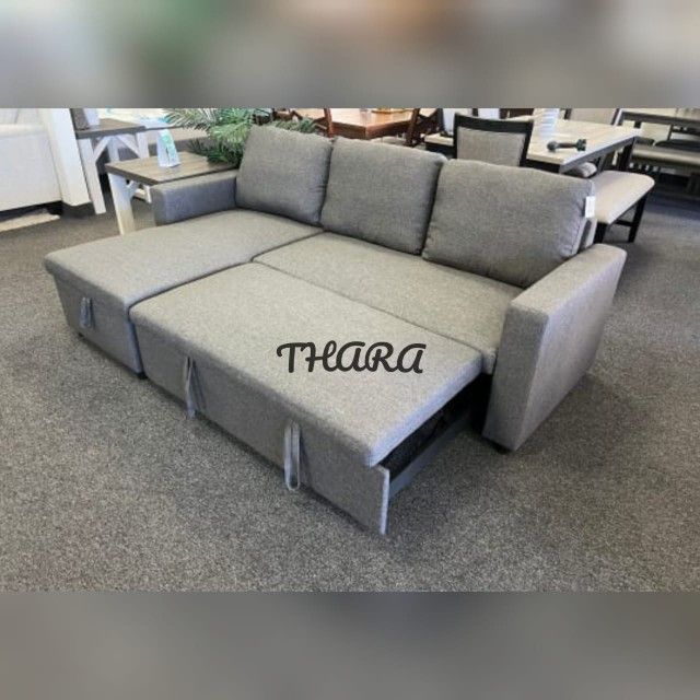 sectional sofa with storage chaise and pull out sofa bed