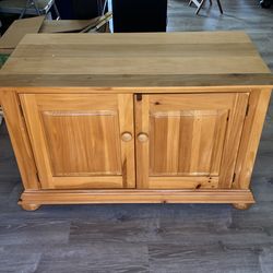 Natural Wood TV Stand