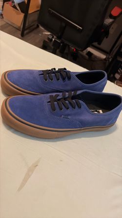 Blue and brown Vans authentic shoes size 12