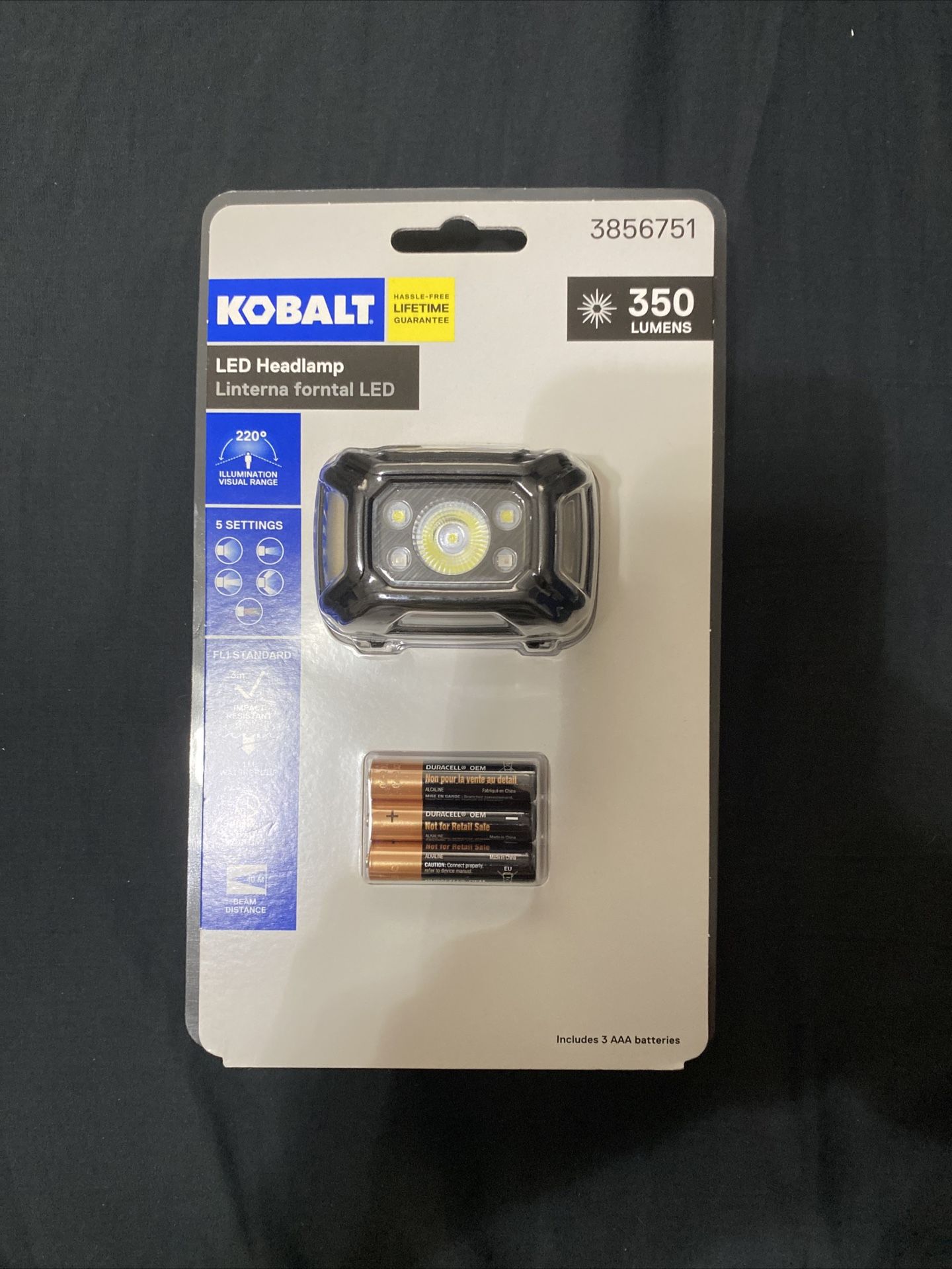 Kobalt headlamp