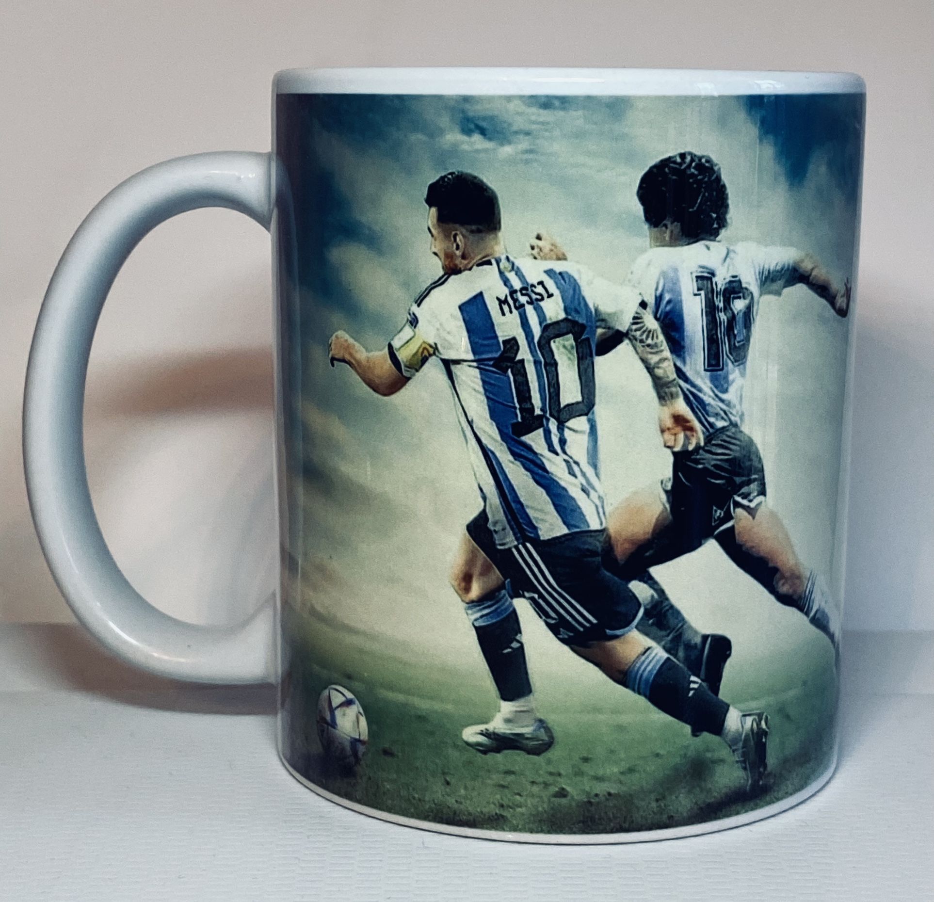Messi And Maradona Coffee Mug