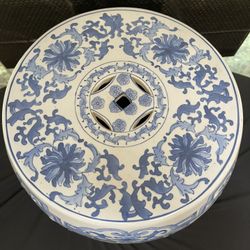 Bird Motif Chinese VTG Garden Stool