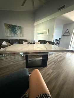 Marble Dining Table for 6 Chairs