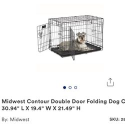 Dog Crate 30” L x 19” W x 21” H
