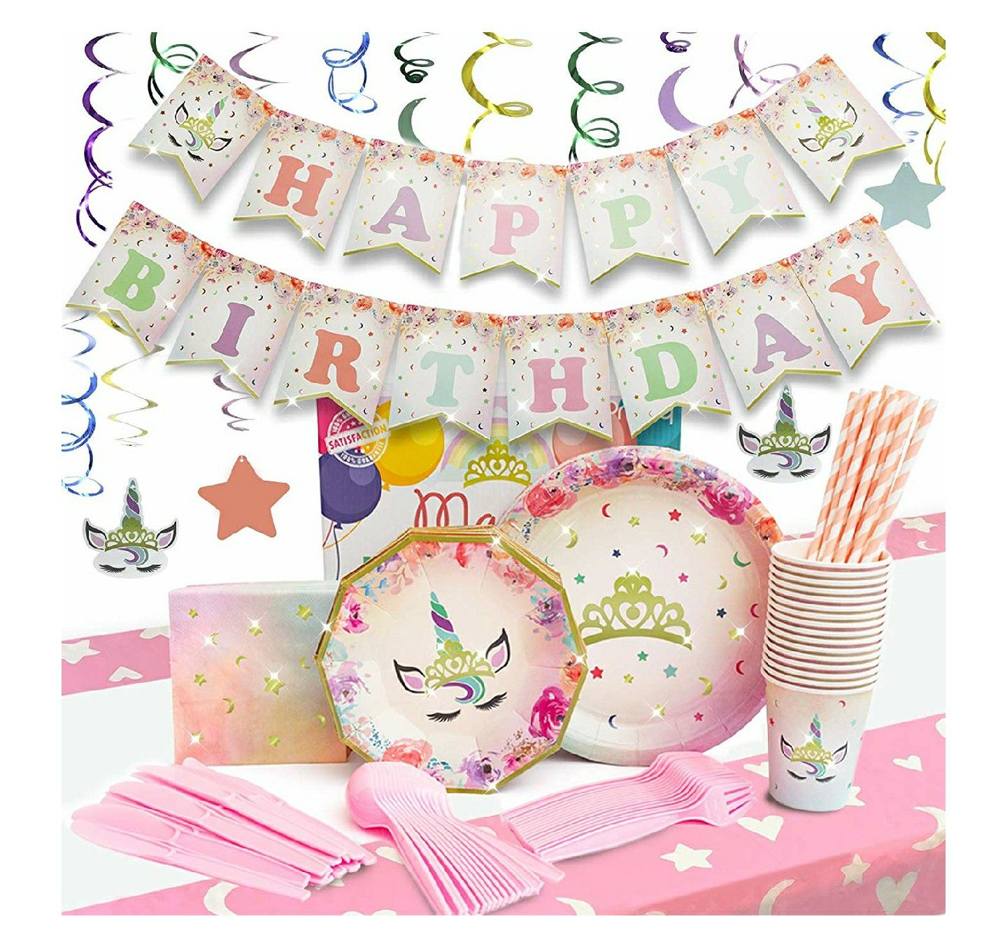 Unicorn Party Supplies Pack
