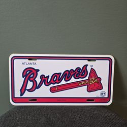 Atlanta Braves Booster License Plate Georgia