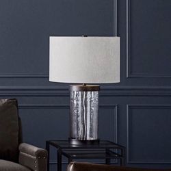 Pottery Barn Murano Metal & Glass Table Lamp 31"