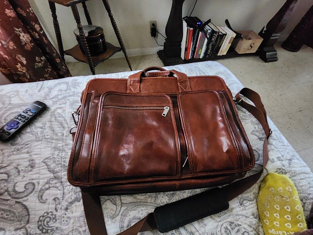 Men Computer Leather Bag