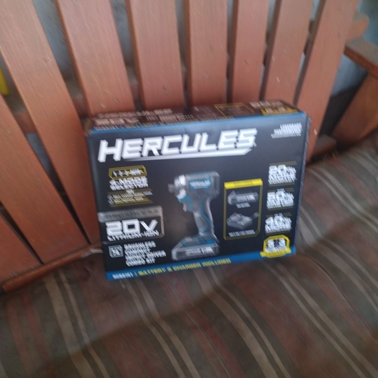 Hercules 20v Lithium ion 1 4 Brushless Compact Impact Driver Combo Kit HCB81K1 for Sale in San Bernardino CA OfferUp