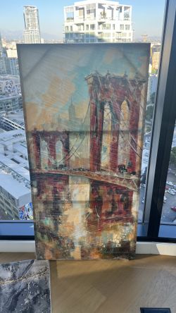 Large Canvas Painting (already wrapped for transport)