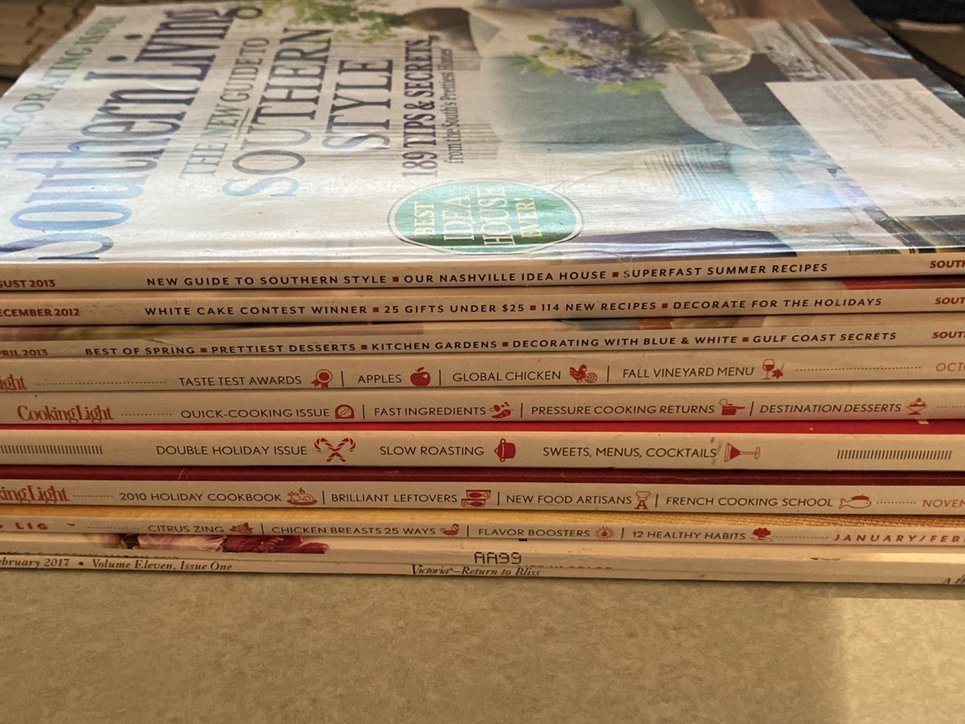 Free Lot Of Cooking Magazines & Cook Books