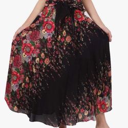 Women's Long Bohemian Style Gypsy Boho Hippie Skirt