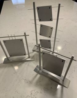 Set Of 3 David Aubrey Designer Luxury Picture Frames Metal Chiasso