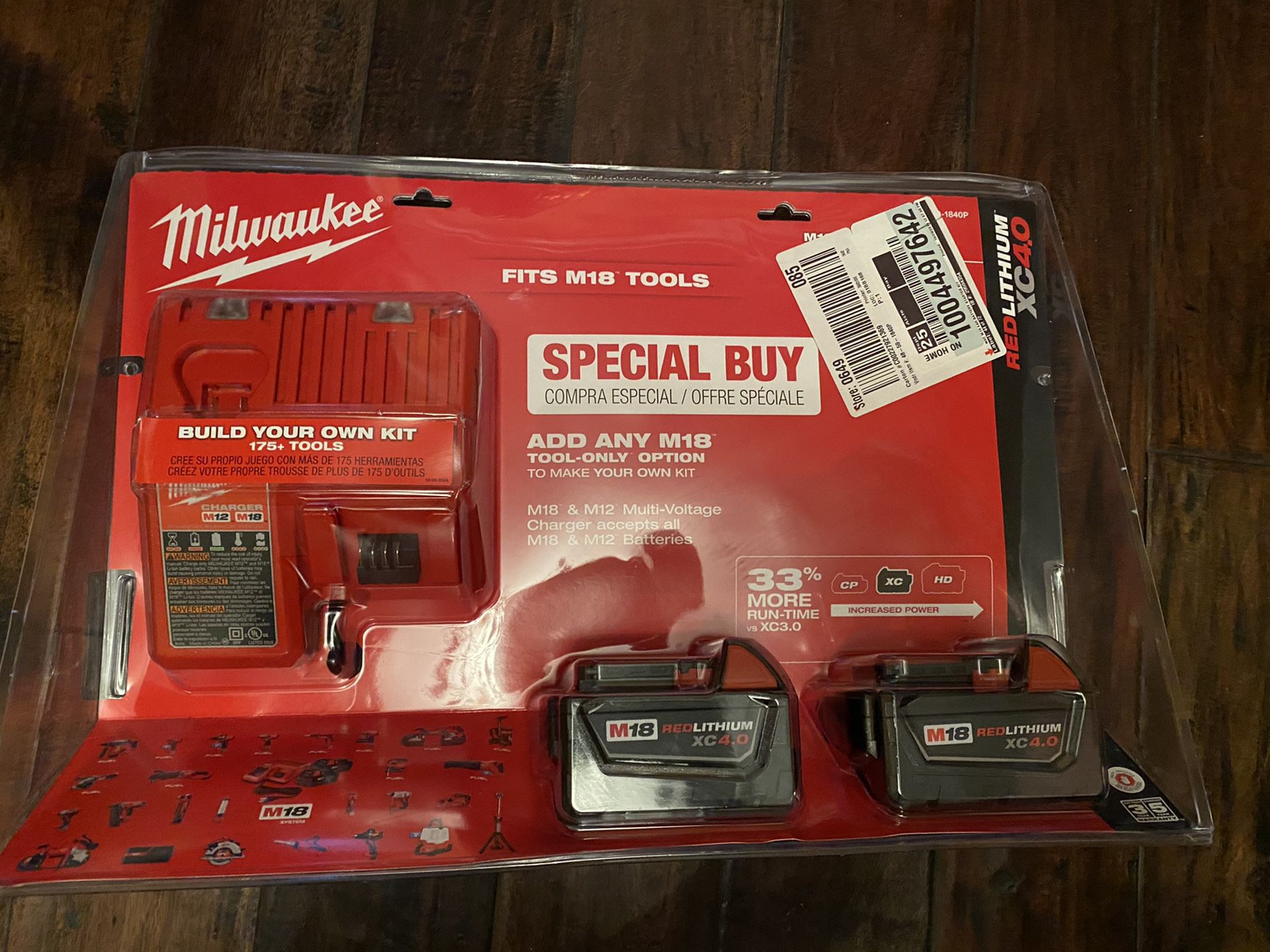 Milwaukee M18 2 batteries and charger