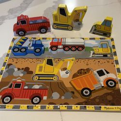 Melissa & Doug Construction Chunky Puzzle