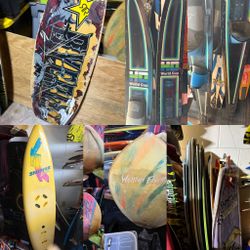Wakeboard and skis or furniture or Decretive elements
