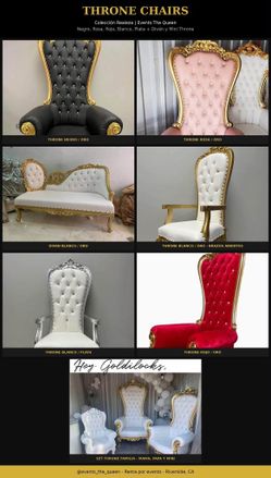 Throne Chairs &loveseat