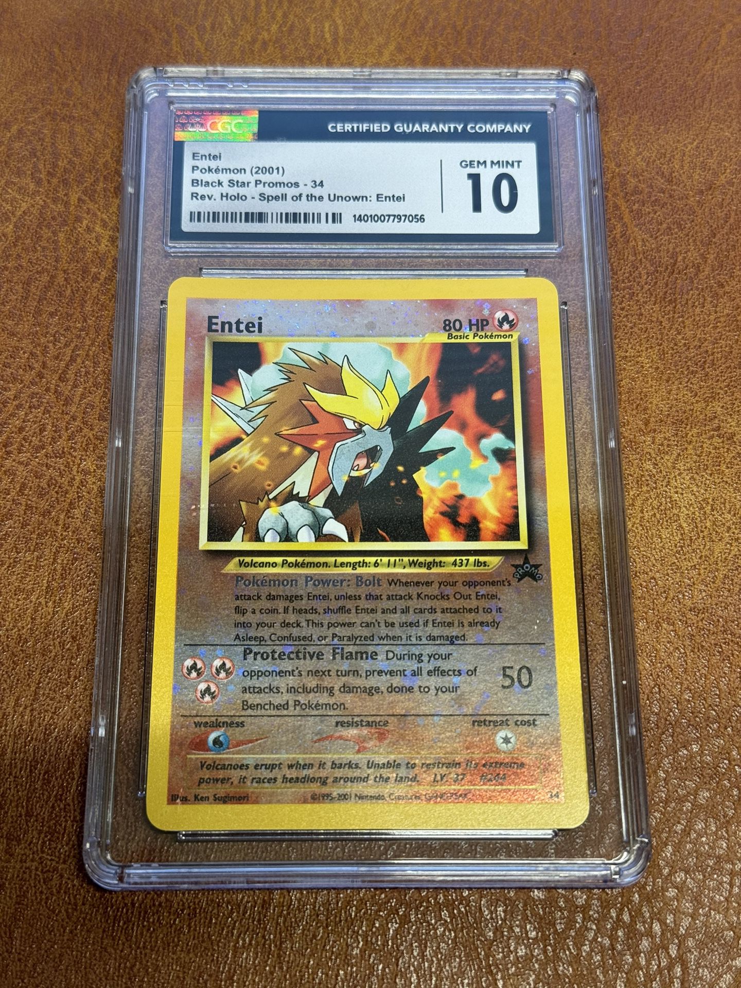 Pokémon 2001 Entai Gem Mint 10