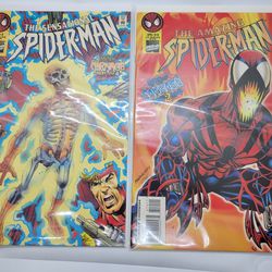 Marvel Comics Sensational Spiderman #3 Amazing Spider-man #410 Web Of Carnage Part 1 And 2