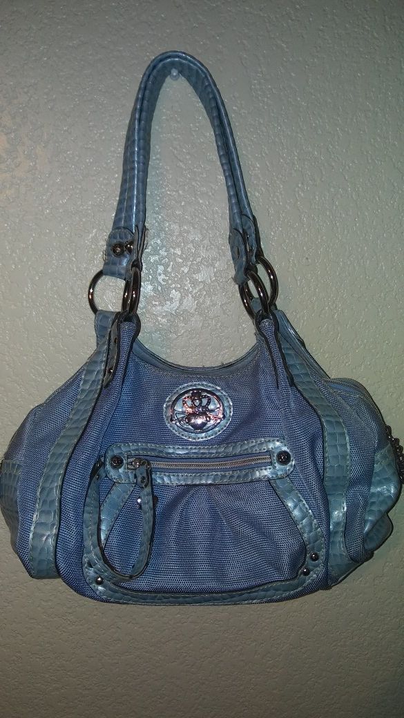 Kathy Van Zeeland Purse Baby Blue
