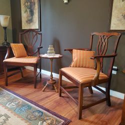 2 Impressive Antique Armrest Chairs.  NICE GIFT IDEA! Delivery Available!