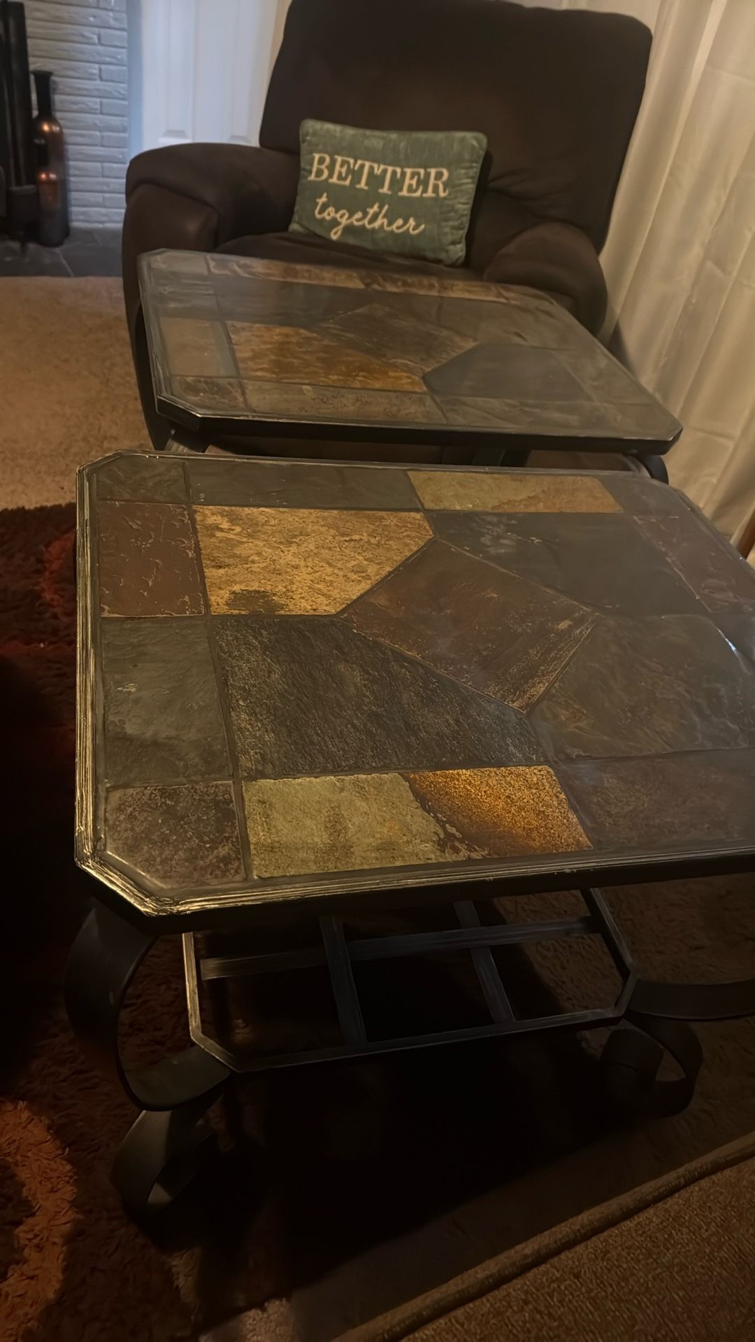 1 Center Table And 2 Side Table
