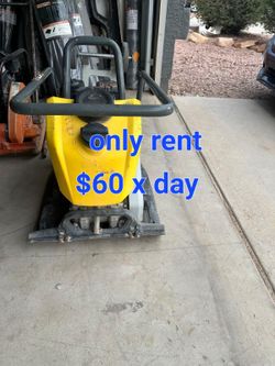 Hello Phoenix plate compactor $60 per day