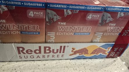 Red Bull Winter Edition Sugarfree – Fuji Apple • 24 Pack (12oz Cans) • Limited Release