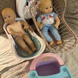 American Girl Bitty Baby Twins And Accessories 