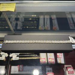 10k Gold Tennis Bracelet 