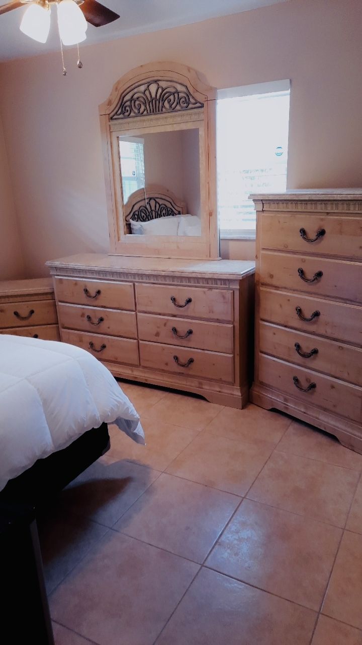 Light wood bedroom furniture Dresser