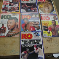  LOT 7 THE KNOCKOUT BOXING MAGAZINE KO 1991 FEBRUARY MARCH APRIL MAY JULY SEPTEMBER OCTOBER. COLLECTIBLE   