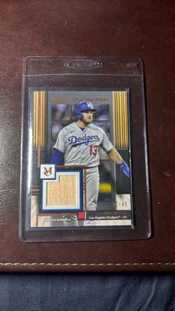 Topps Meaningful Material Max Muncy SP Game used Bat Relic numbered to 49