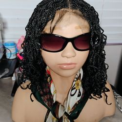 Synthetic mini box braids wig