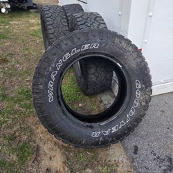 Four GOODYEAR WRANGLER Tires 