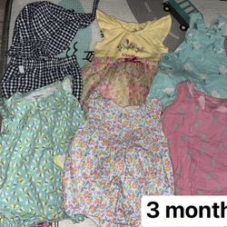 baby Girl Summer Clothes Bundle