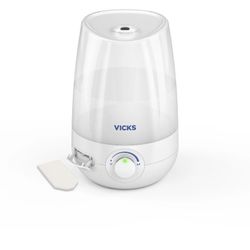 Vicks 1 gallon, 400 sq ft coverage area, Filter Free Cool Mist Ultrasonic Humidifier
