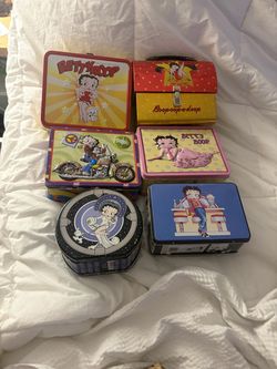 Betty Boop Tin Lunch Box Collection – Set of 6