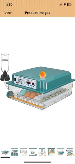 CoInceptus Incubators for Hatching 36 Eggs with Automatic Egg Turning and Humidity Monitoring - 4 Automatic Incubation Modes for Chicken Duck Goose Pi